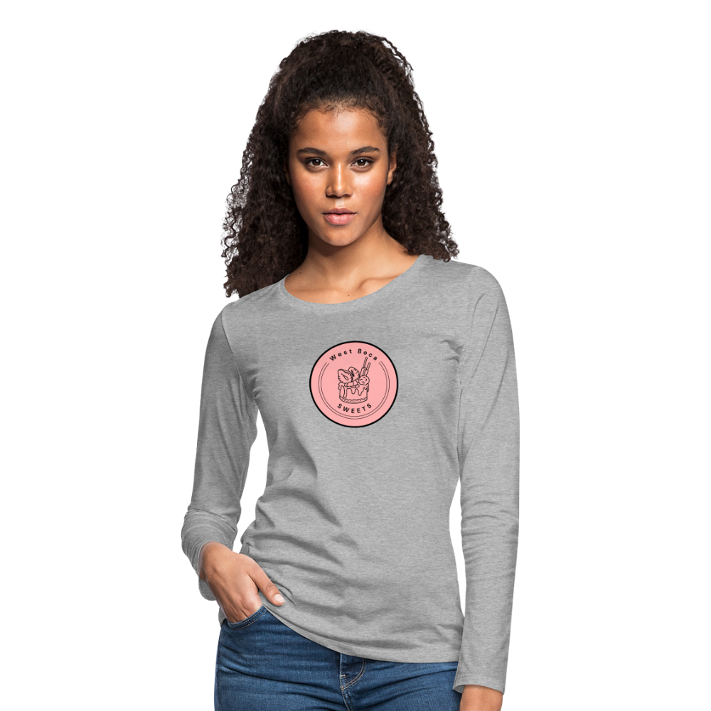 CUSTOM WBS: Women's Premium Long Sleeve T-Shirt - heather gray