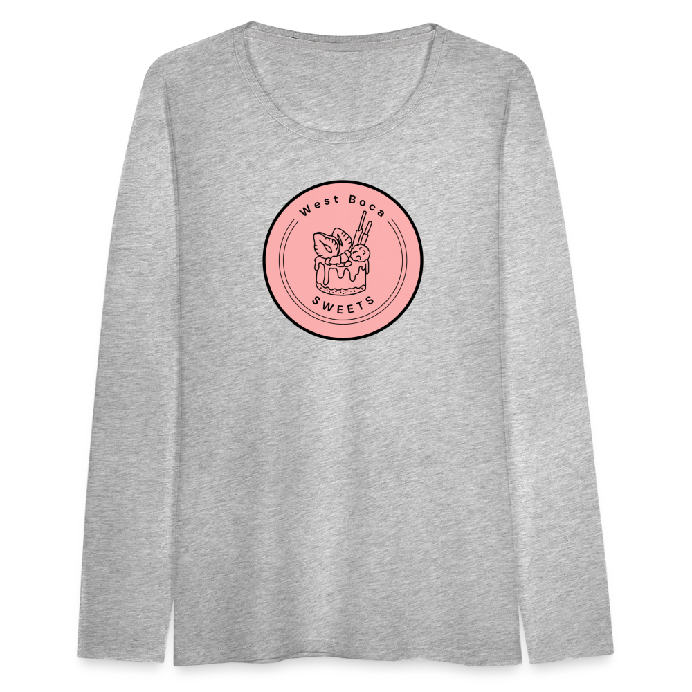 CUSTOM WBS: Women's Premium Long Sleeve T-Shirt - heather gray