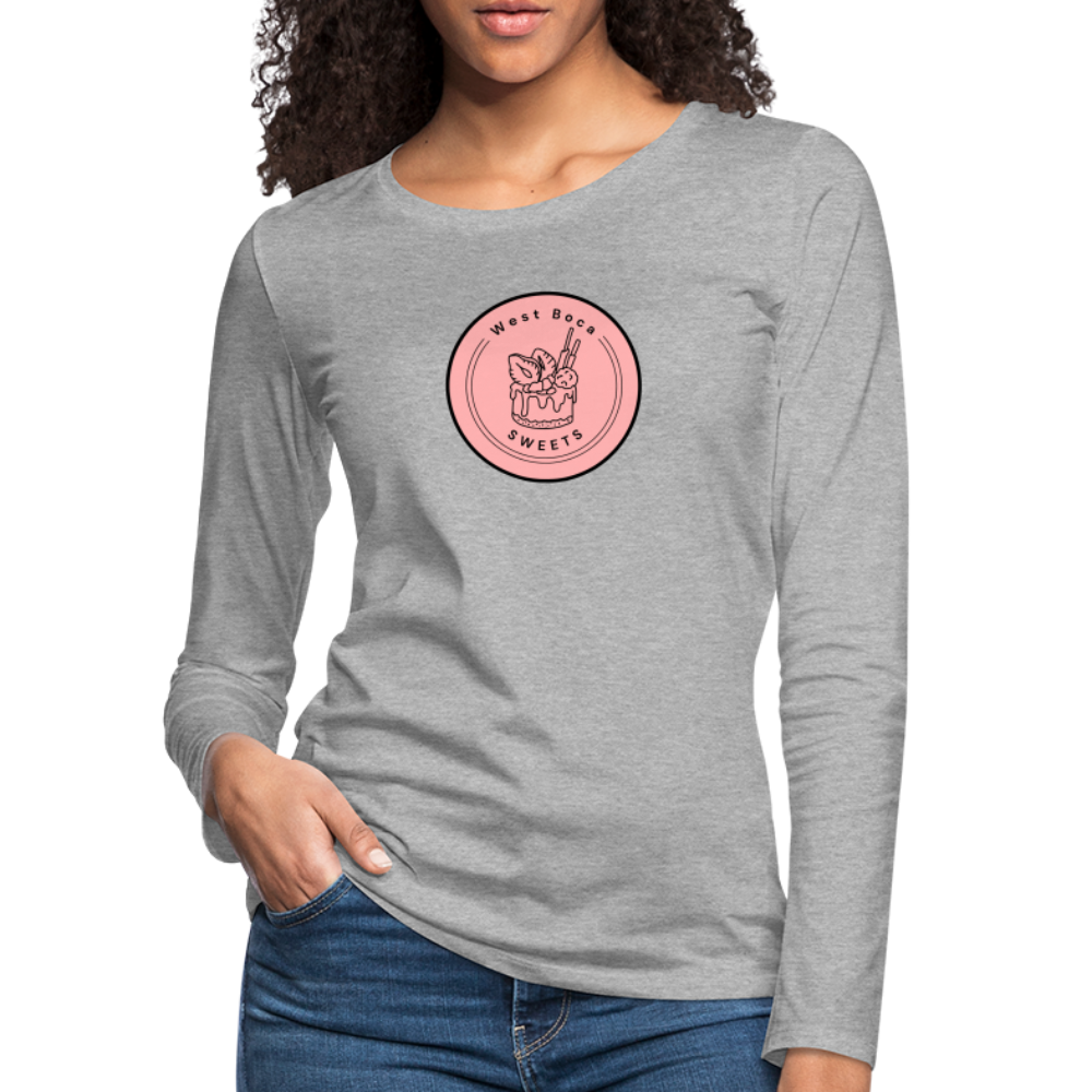 CUSTOM WBS: Women's Premium Long Sleeve T-Shirt - heather gray