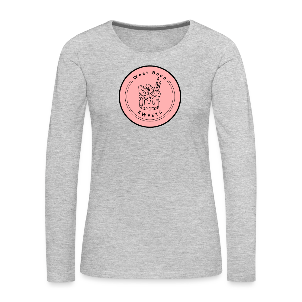 CUSTOM WBS: Women's Premium Long Sleeve T-Shirt - heather gray
