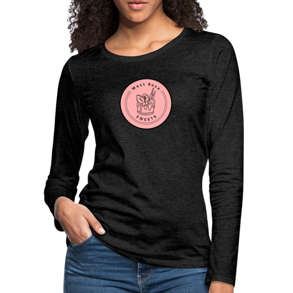 CUSTOM WBS: Women's Premium Long Sleeve T-Shirt - charcoal grey