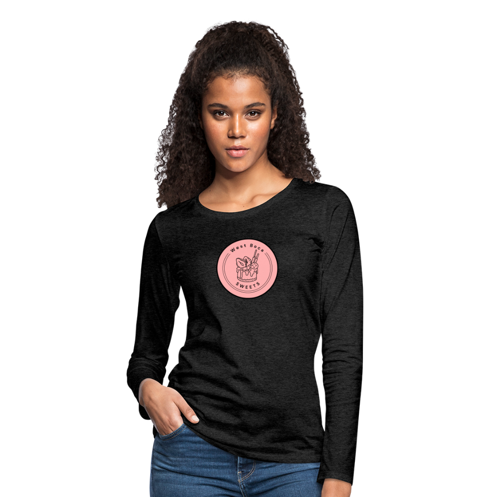 CUSTOM WBS: Women's Premium Long Sleeve T-Shirt - charcoal grey
