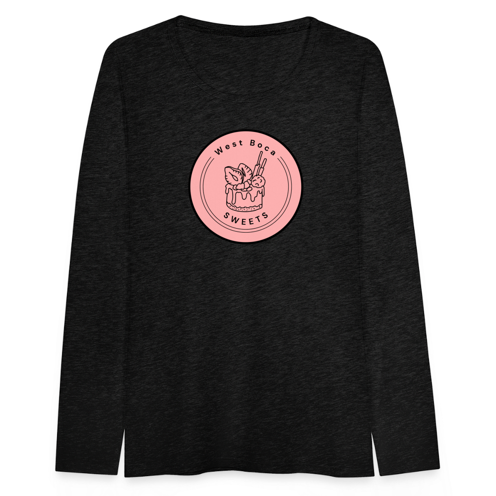CUSTOM WBS: Women's Premium Long Sleeve T-Shirt - charcoal grey
