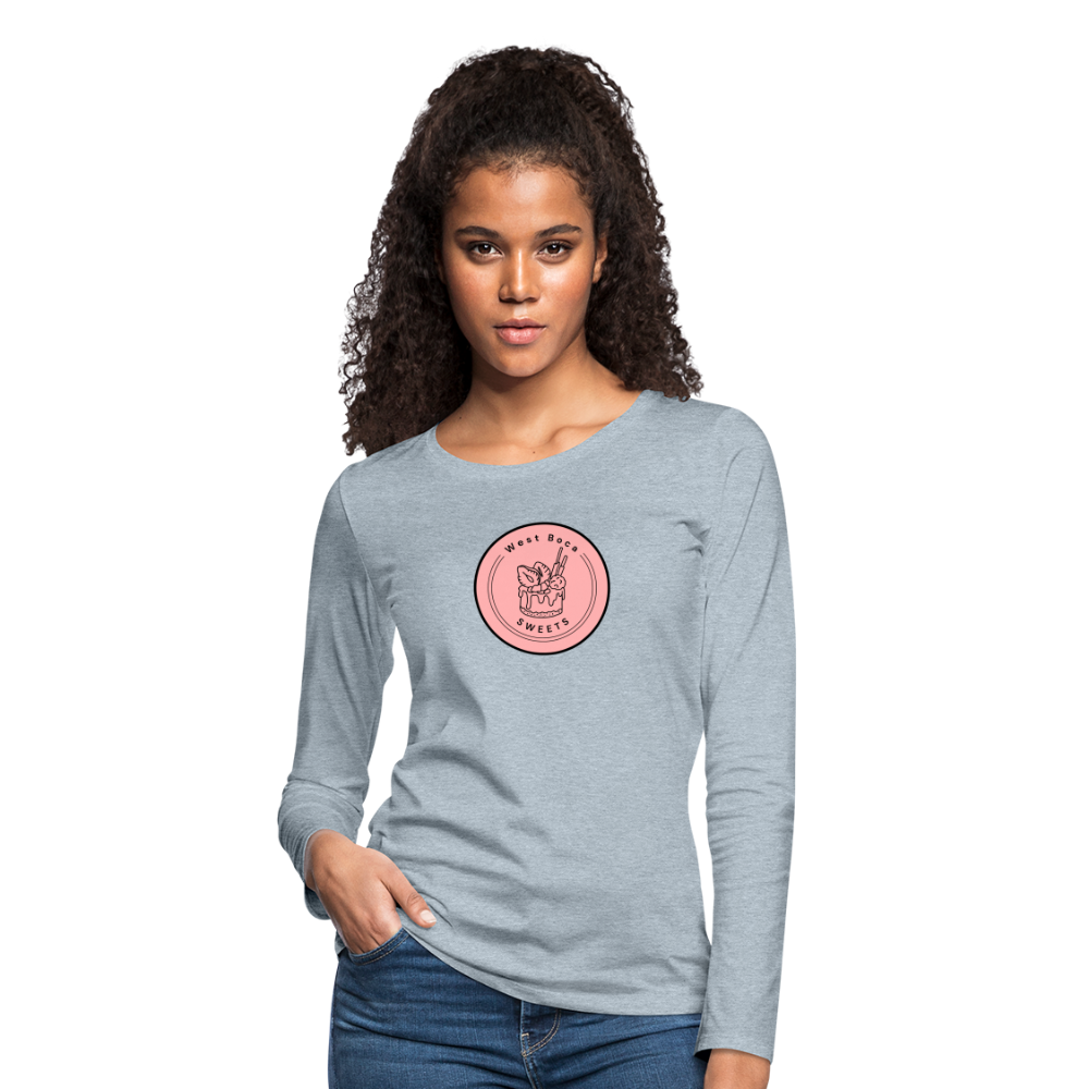 CUSTOM WBS: Women's Premium Long Sleeve T-Shirt - heather ice blue