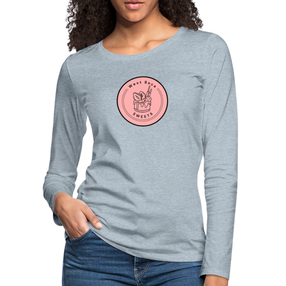 CUSTOM WBS: Women's Premium Long Sleeve T-Shirt - heather ice blue
