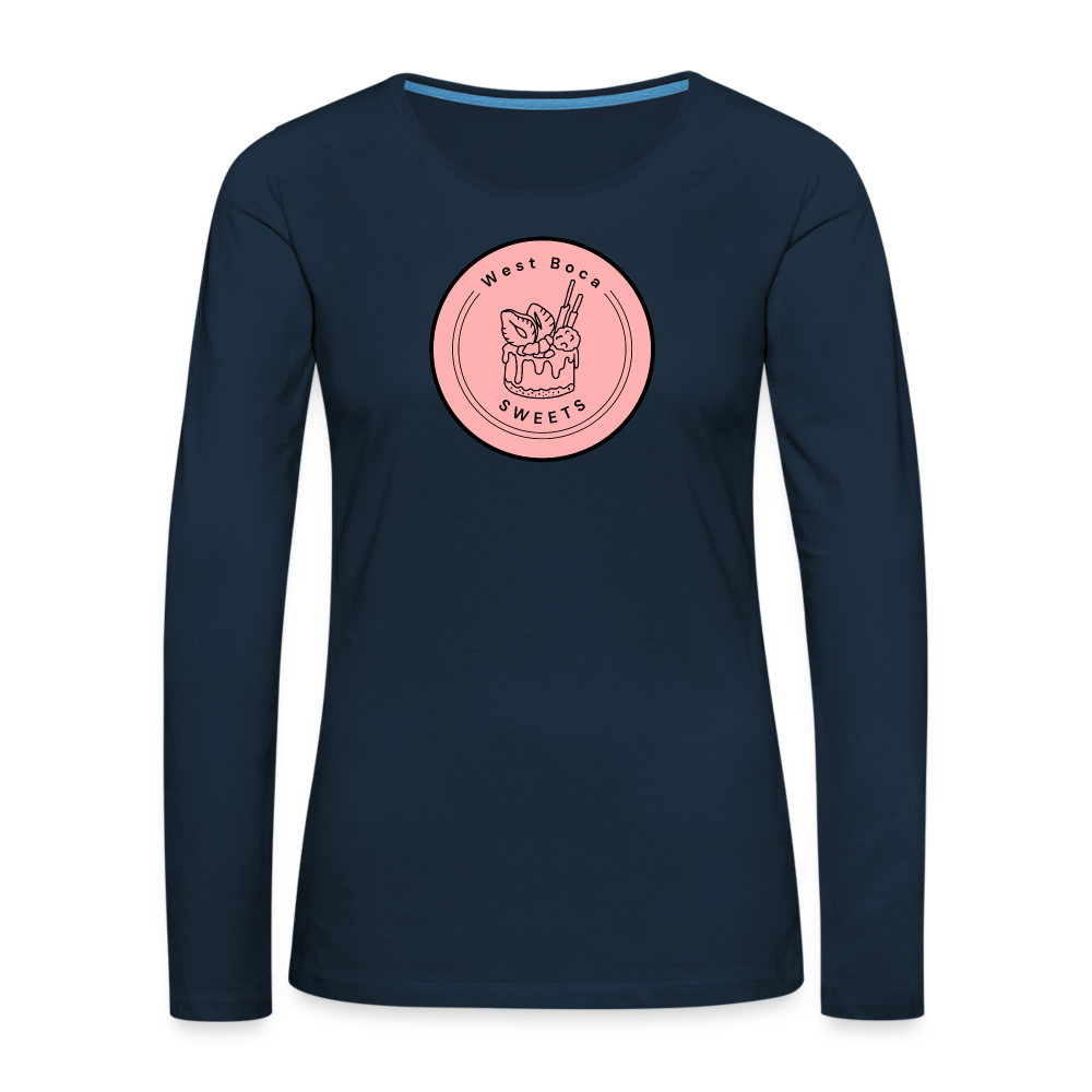 CUSTOM WBS: Women's Premium Long Sleeve T-Shirt - deep navy