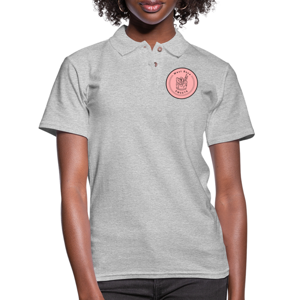CUSTOM WBS: Women's Pique Polo Shirt - heather gray