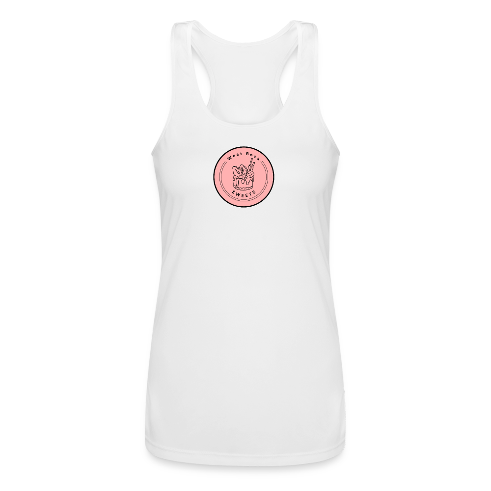 CUSTOM WBS: Women’s Performance Racerback Tank Top - white