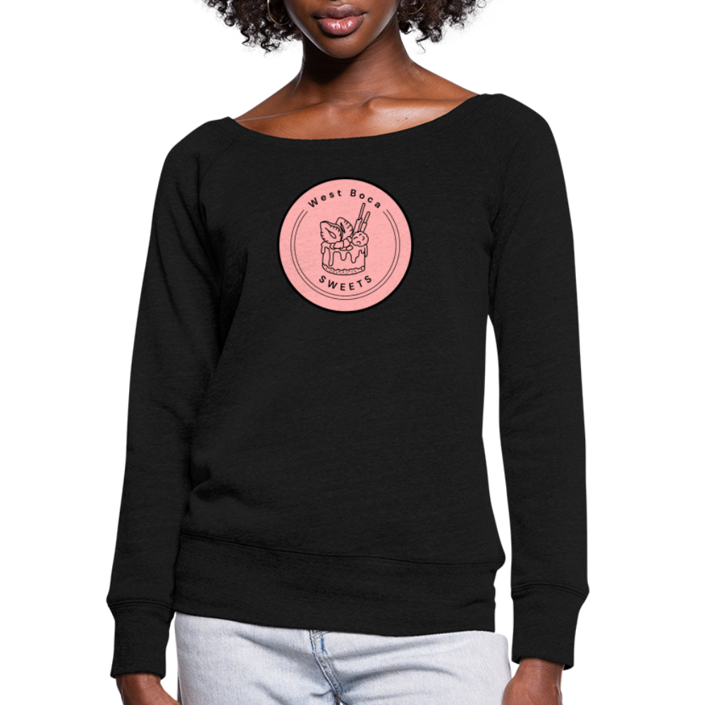 CUSTOM WBS: Women's Wideneck Sweatshirt - black