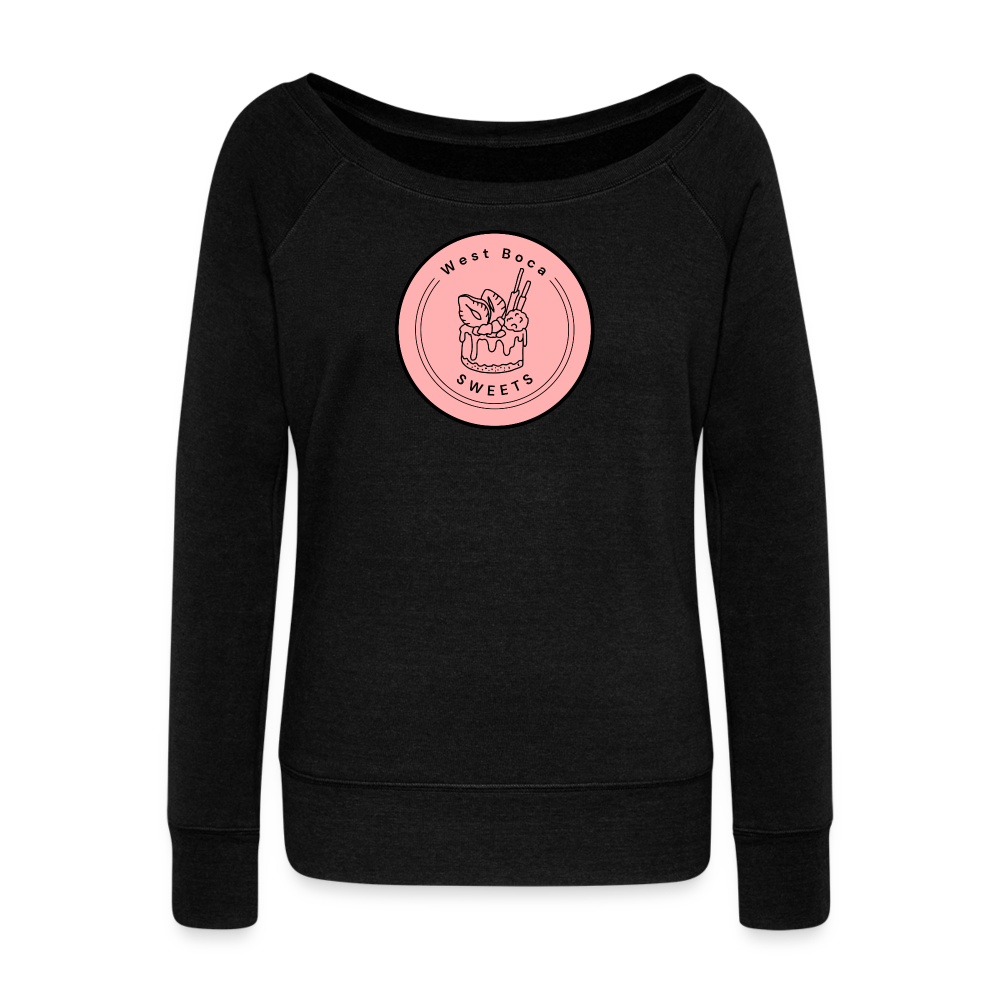 CUSTOM WBS: Women's Wideneck Sweatshirt - black