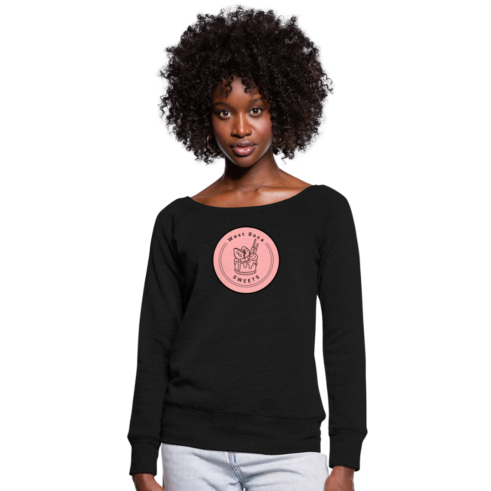CUSTOM WBS: Women's Wideneck Sweatshirt - black