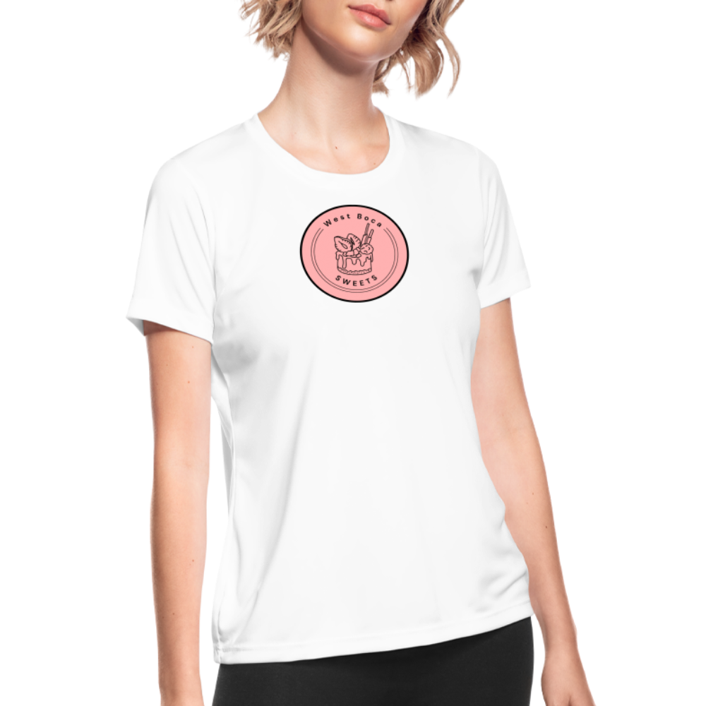CUSTOM WBS: Women's Moisture Wicking Performance T-Shirt - white