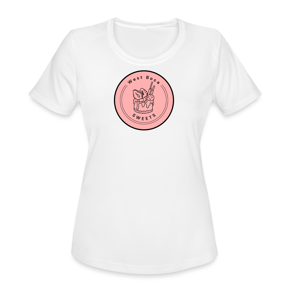 CUSTOM WBS: Women's Moisture Wicking Performance T-Shirt - white