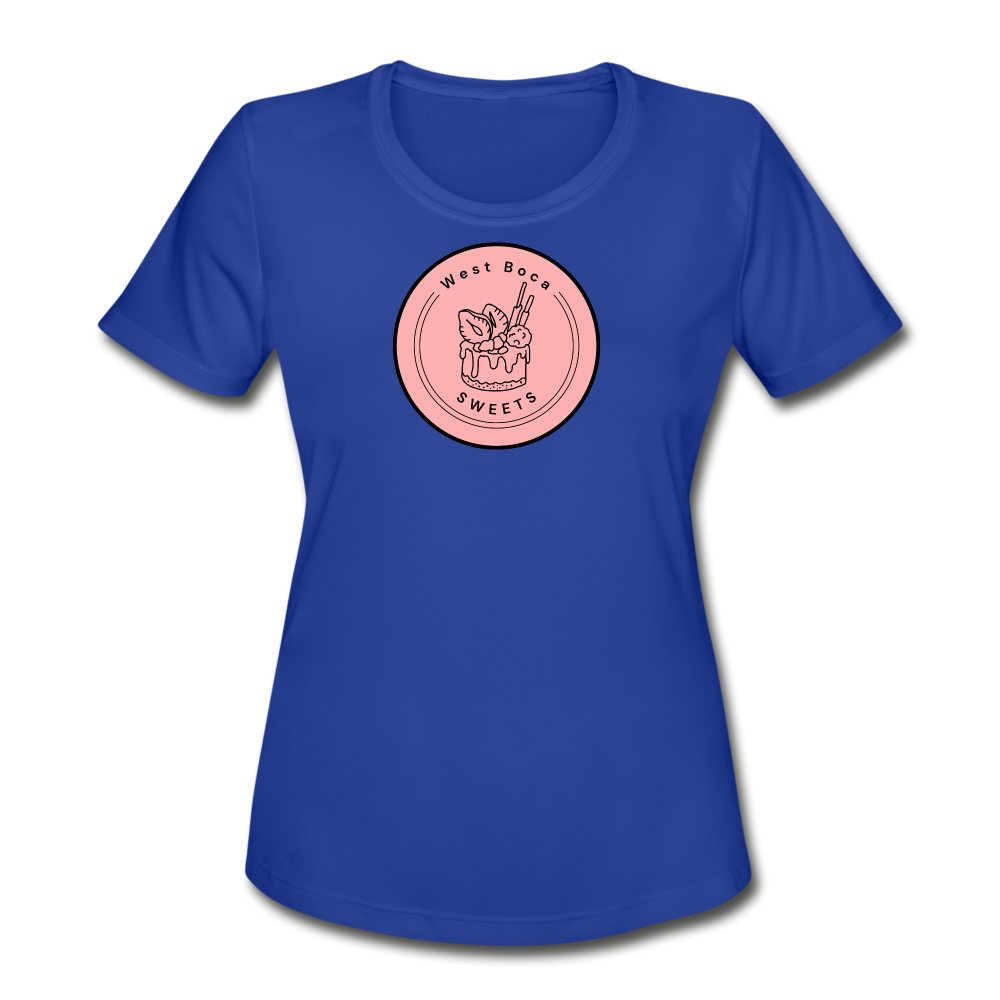 CUSTOM WBS: Women's Moisture Wicking Performance T-Shirt - royal blue
