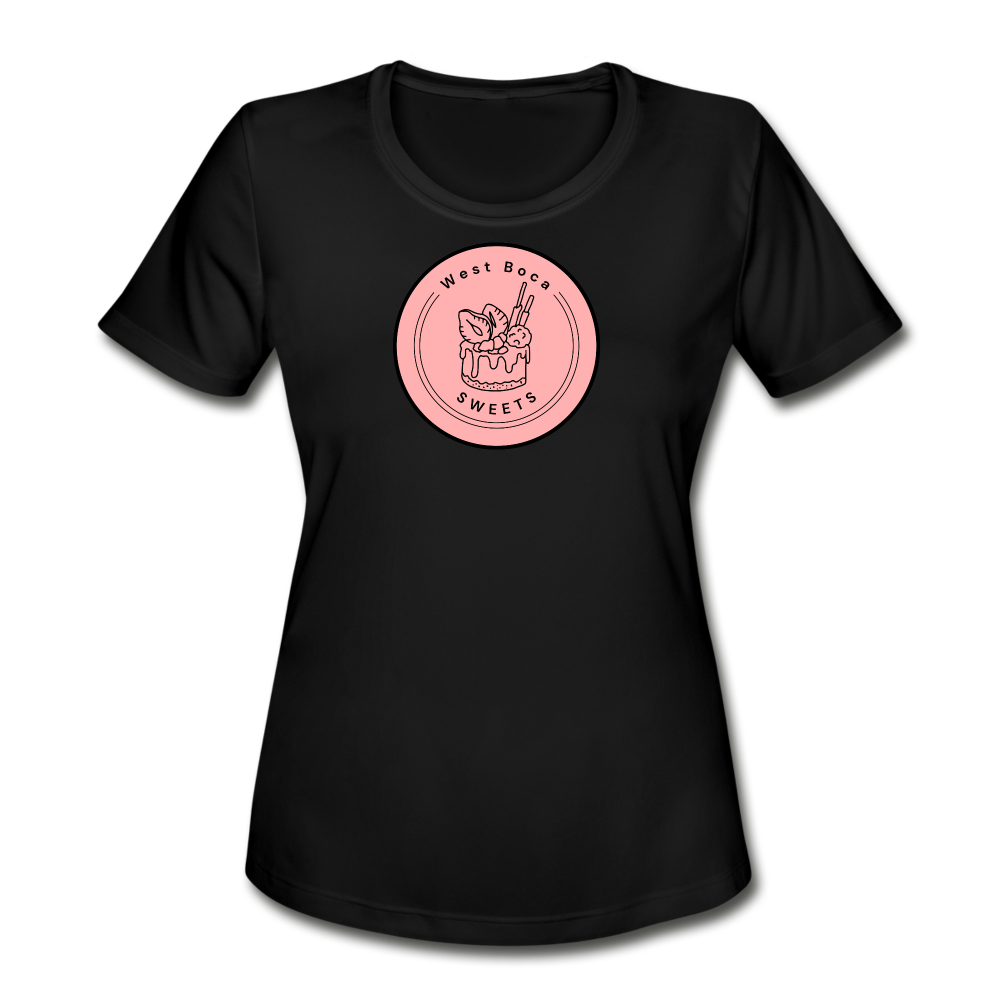 CUSTOM WBS: Women's Moisture Wicking Performance T-Shirt - black