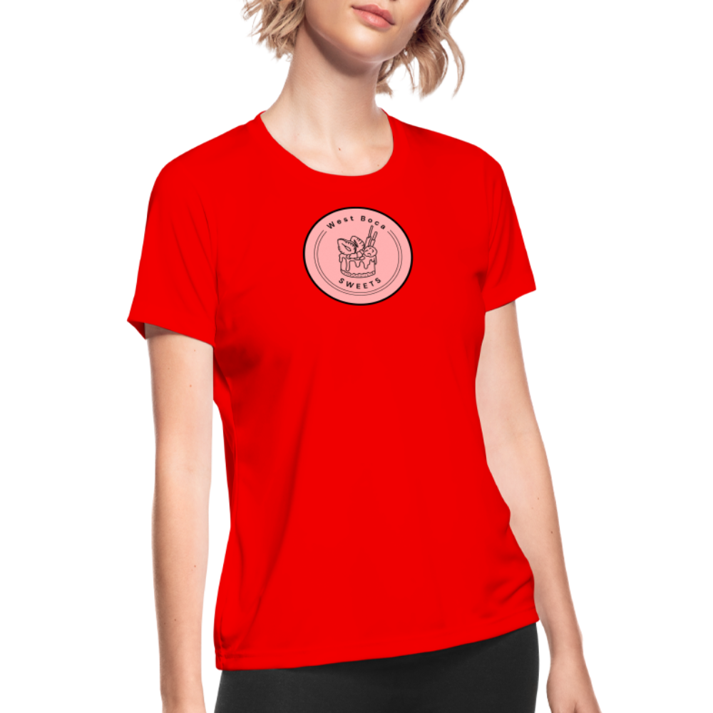 CUSTOM WBS: Women's Moisture Wicking Performance T-Shirt - red