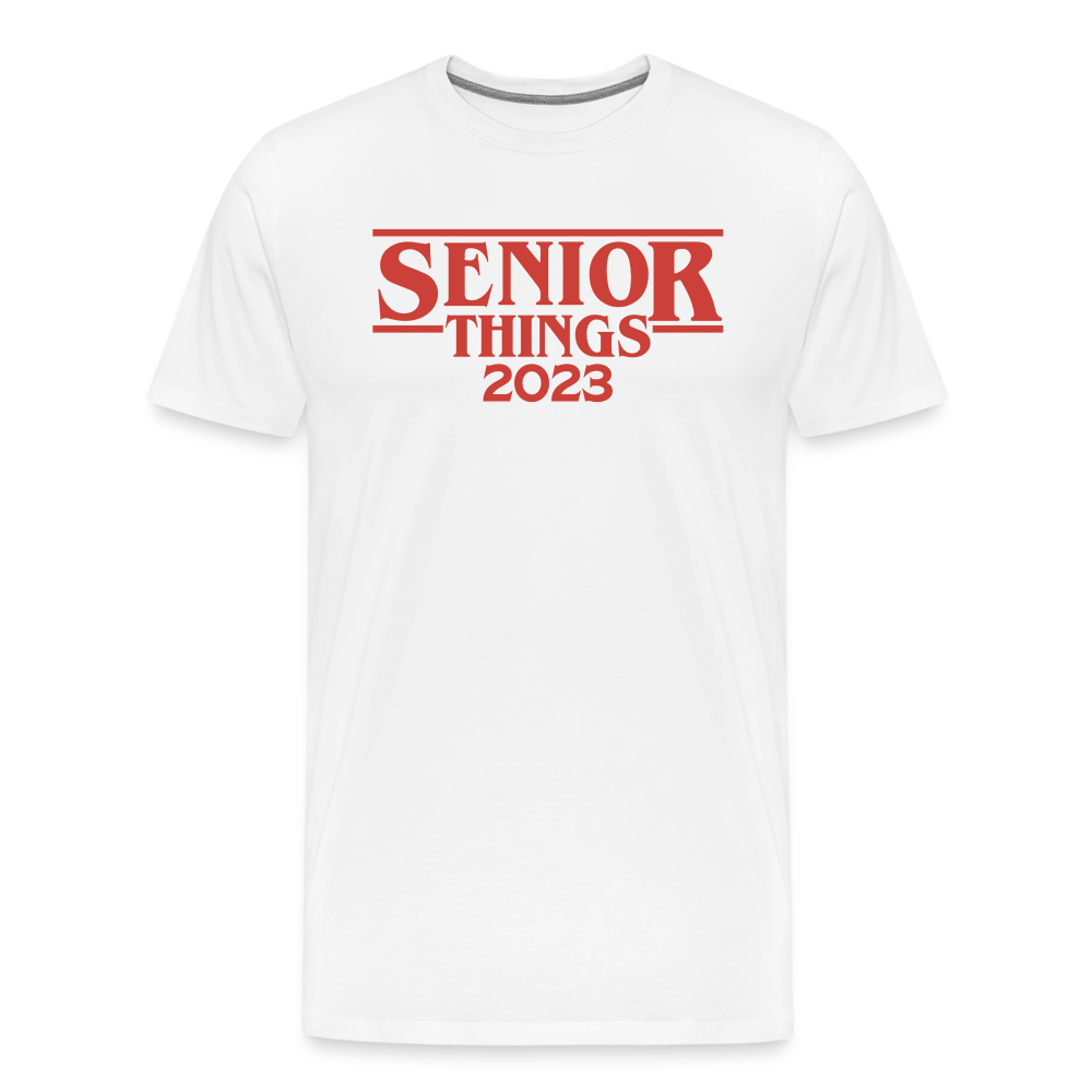SENIOR Things: Men's Premium T-Shirt - white