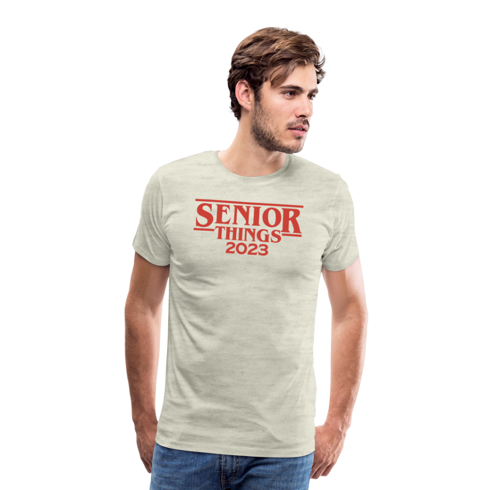 SENIOR Things: Men's Premium T-Shirt - heather oatmeal