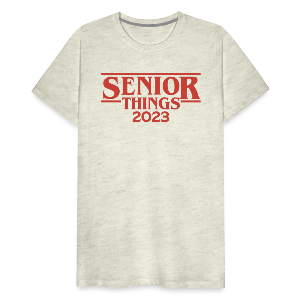 SENIOR Things: Men's Premium T-Shirt - heather oatmeal