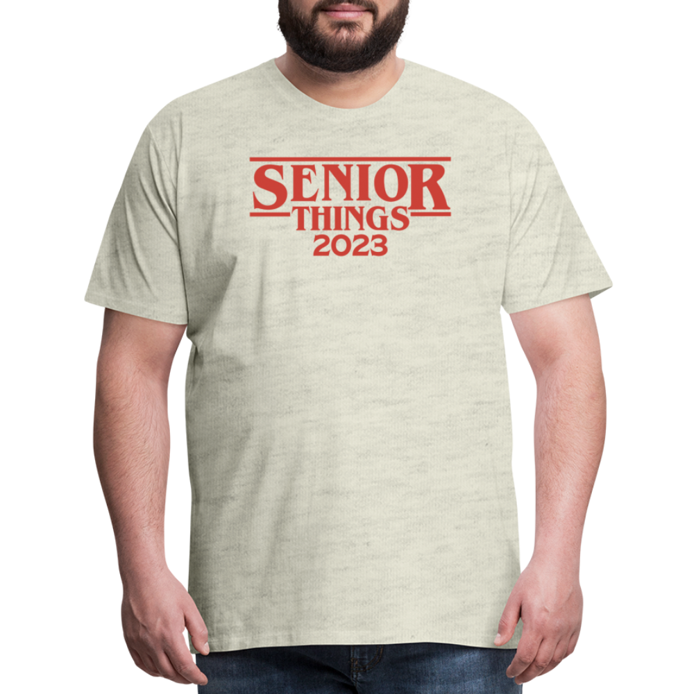SENIOR Things: Men's Premium T-Shirt - heather oatmeal