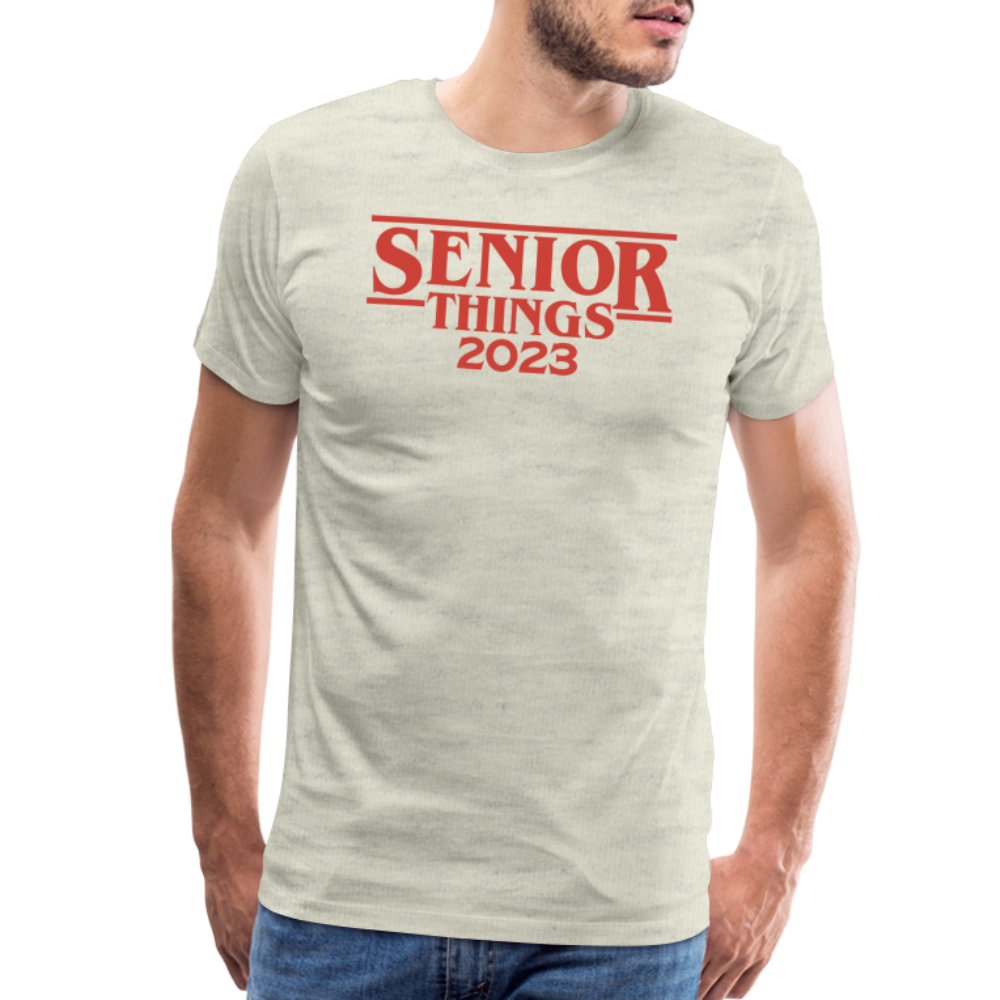 SENIOR Things: Men's Premium T-Shirt - heather oatmeal