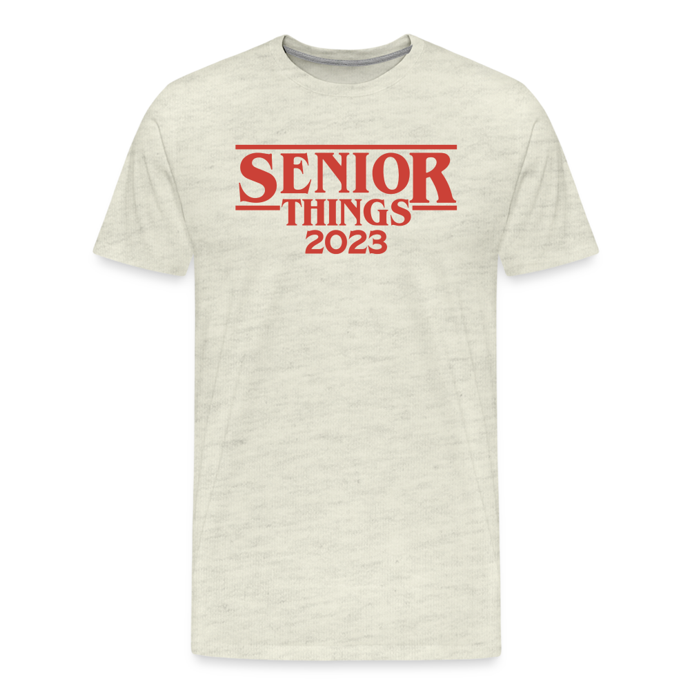 SENIOR Things: Men's Premium T-Shirt - heather oatmeal