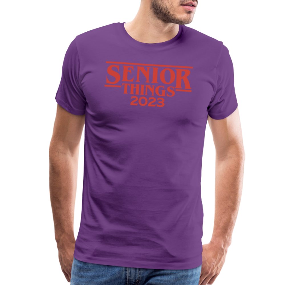 SENIOR Things: Men's Premium T-Shirt - purple