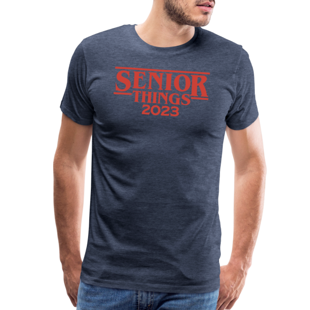 SENIOR Things: Men's Premium T-Shirt - heather blue