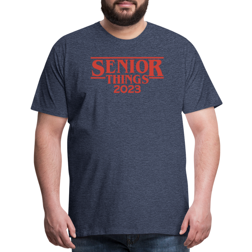 SENIOR Things: Men's Premium T-Shirt - heather blue