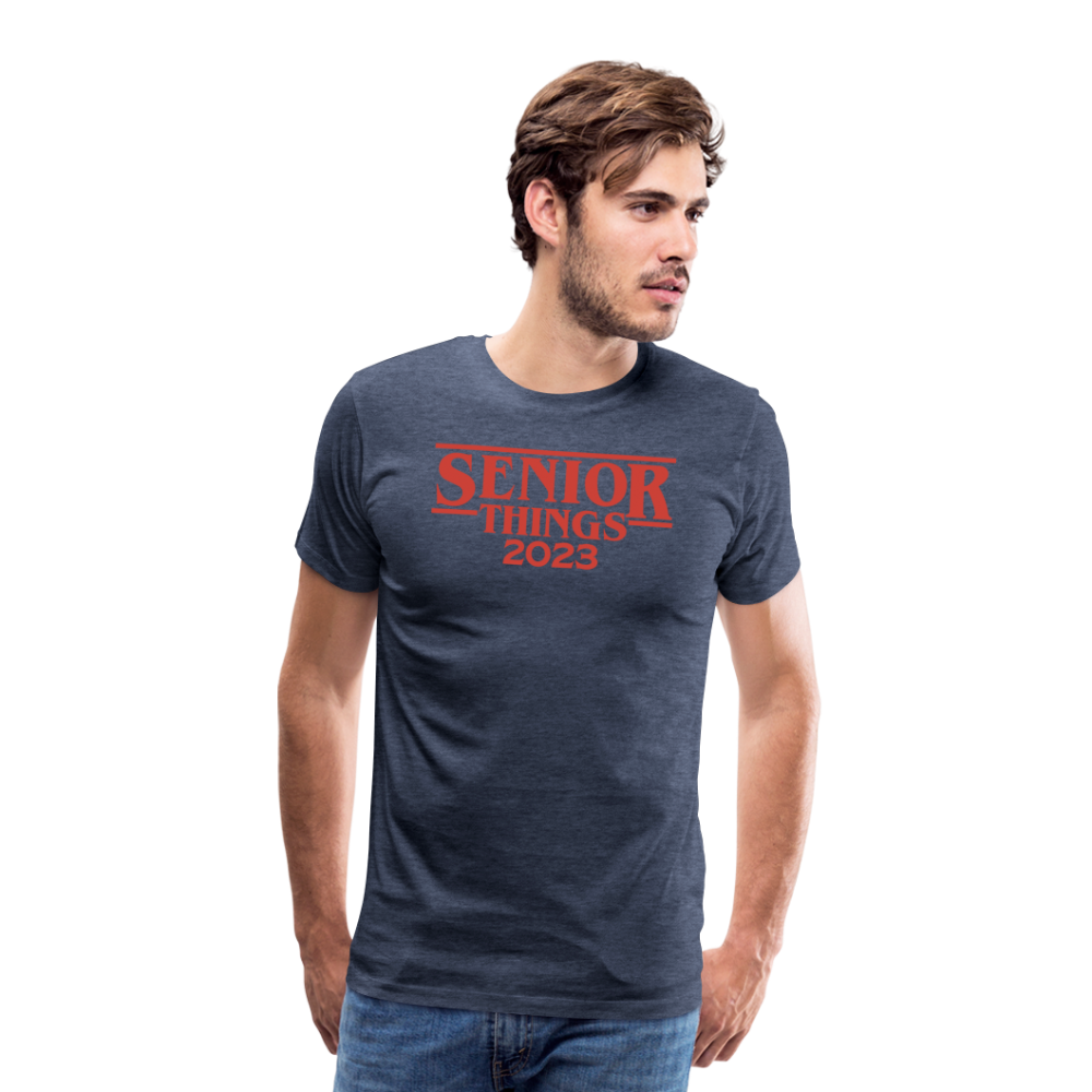 SENIOR Things: Men's Premium T-Shirt - heather blue