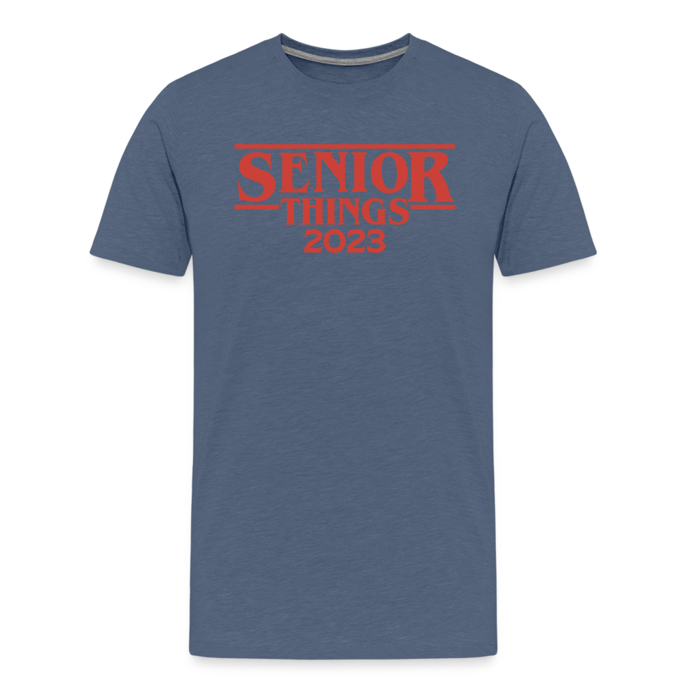 SENIOR Things: Men's Premium T-Shirt - heather blue