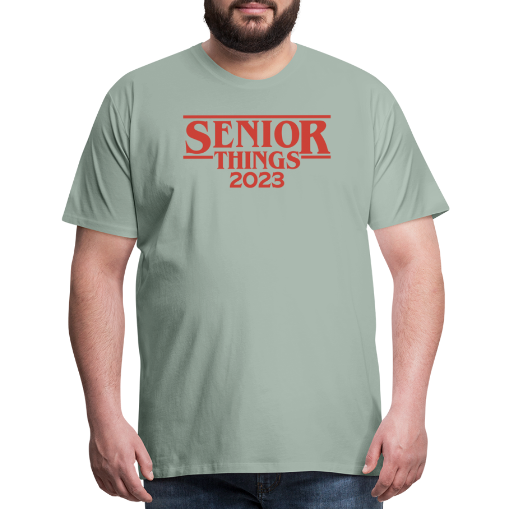 SENIOR Things: Men's Premium T-Shirt - steel green