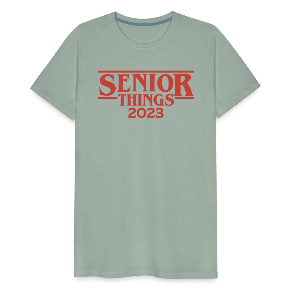 SENIOR Things: Men's Premium T-Shirt - steel green