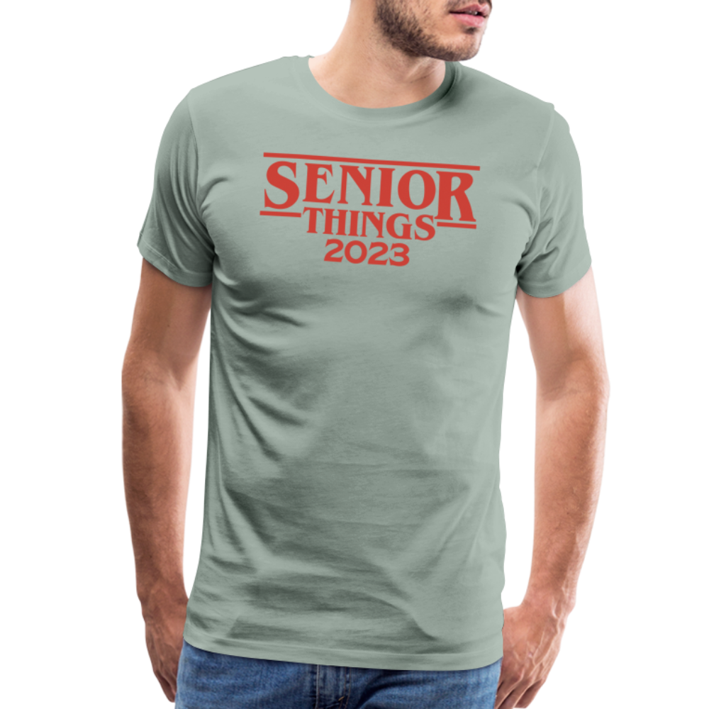 SENIOR Things: Men's Premium T-Shirt - steel green