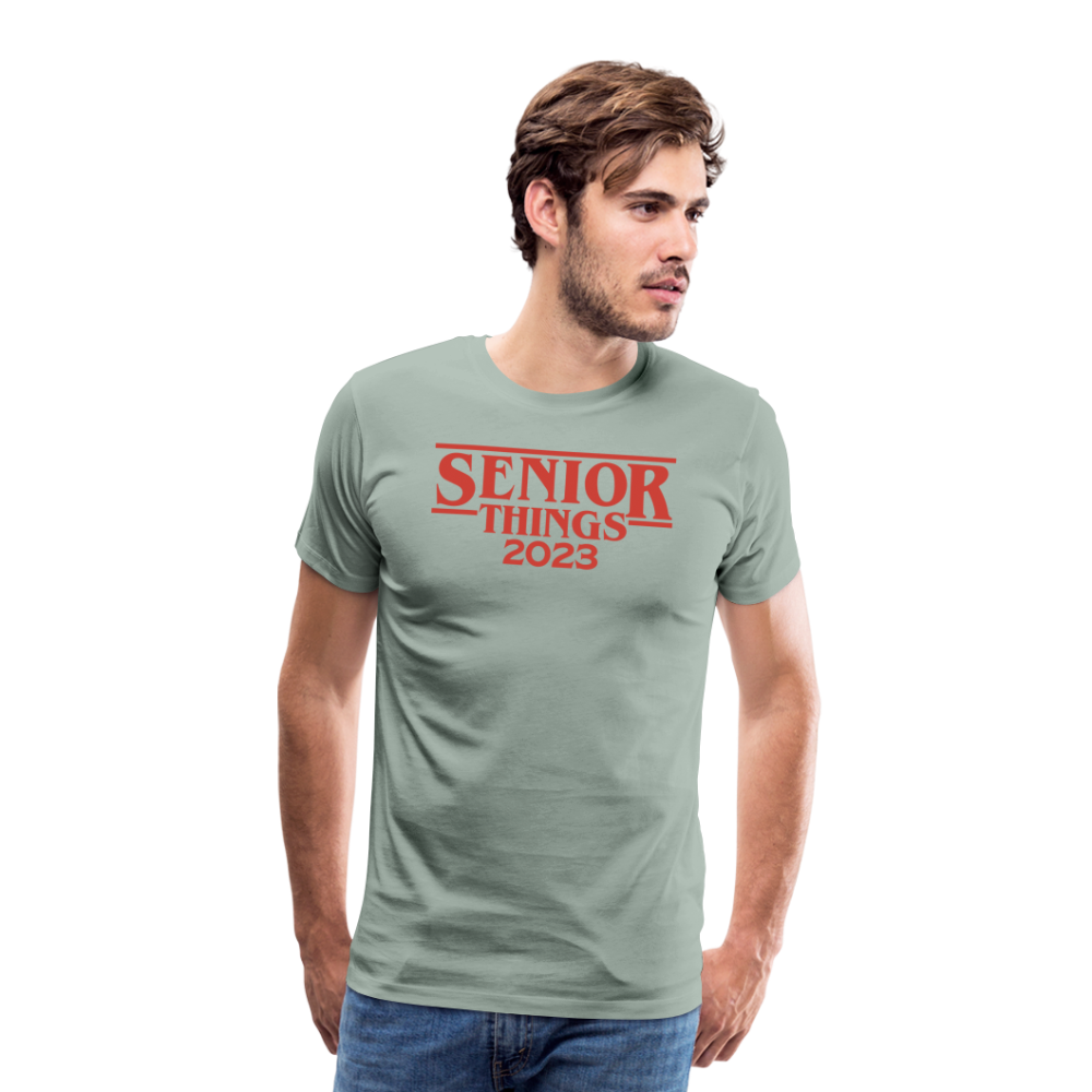 SENIOR Things: Men's Premium T-Shirt - steel green