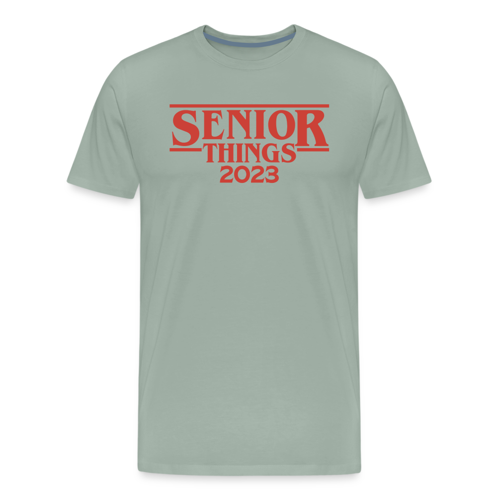 SENIOR Things: Men's Premium T-Shirt - steel green