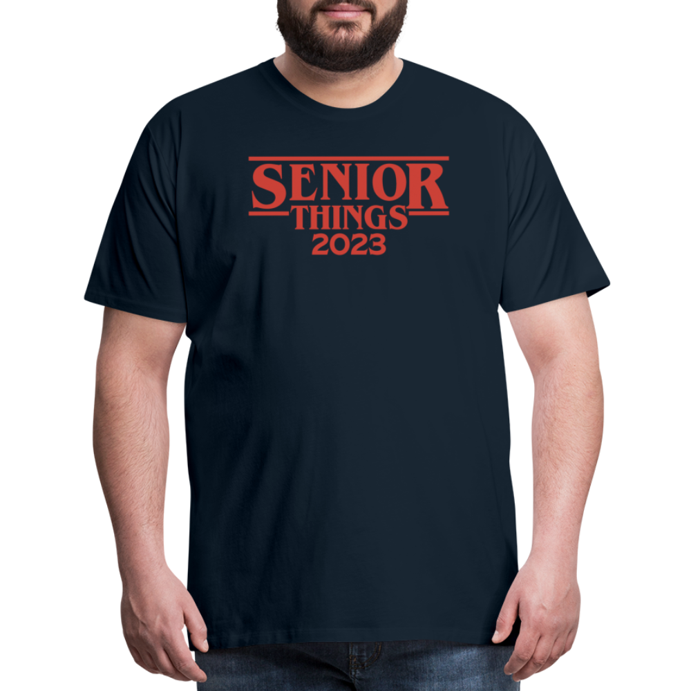 SENIOR Things: Men's Premium T-Shirt - deep navy