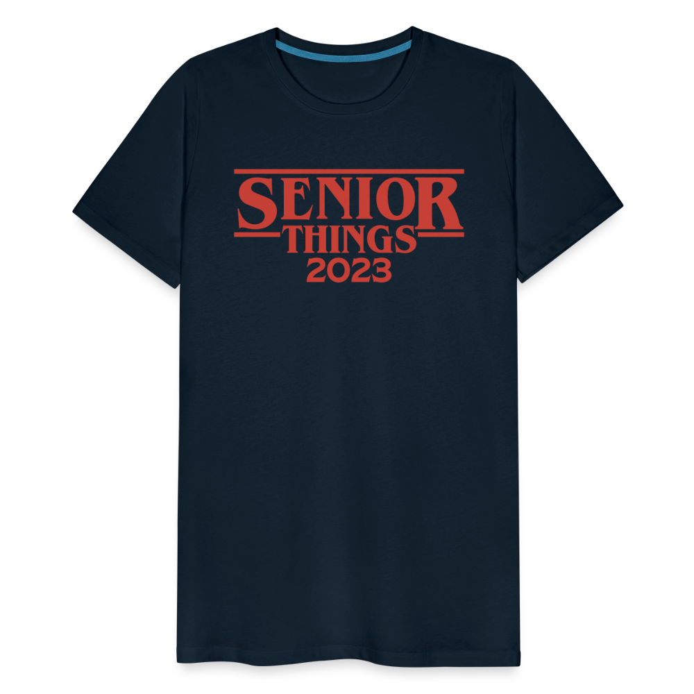 SENIOR Things: Men's Premium T-Shirt - deep navy