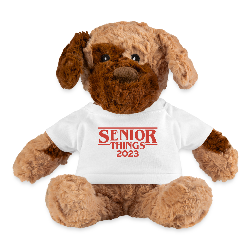 SENIOR Things: Plush Dog - white