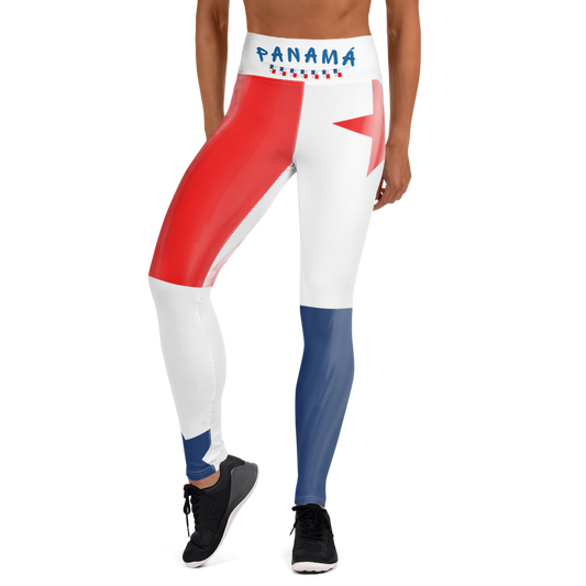 Panama Flag Yoga Leggings
