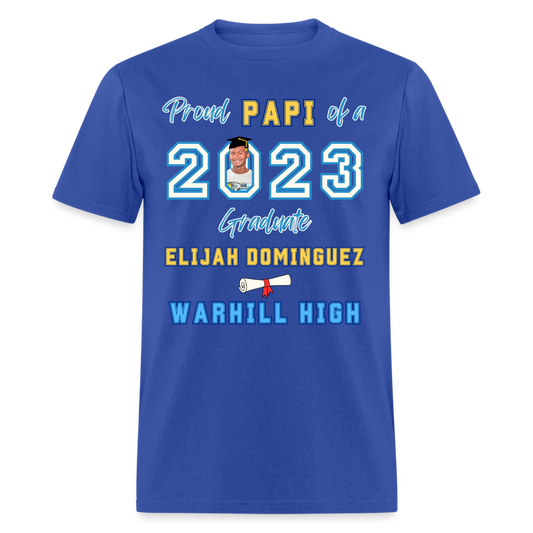 Proud Papi blue font - Unisex Classic T-Shirt - royal blue