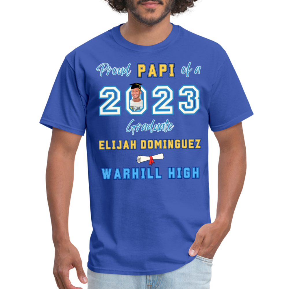 Proud Papi blue font - Unisex Classic T-Shirt - royal blue