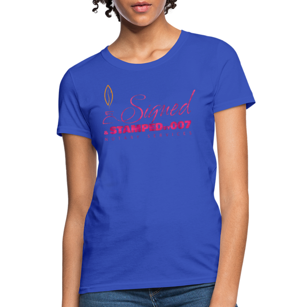 Pink SS Women's T-Shirt - royal blue