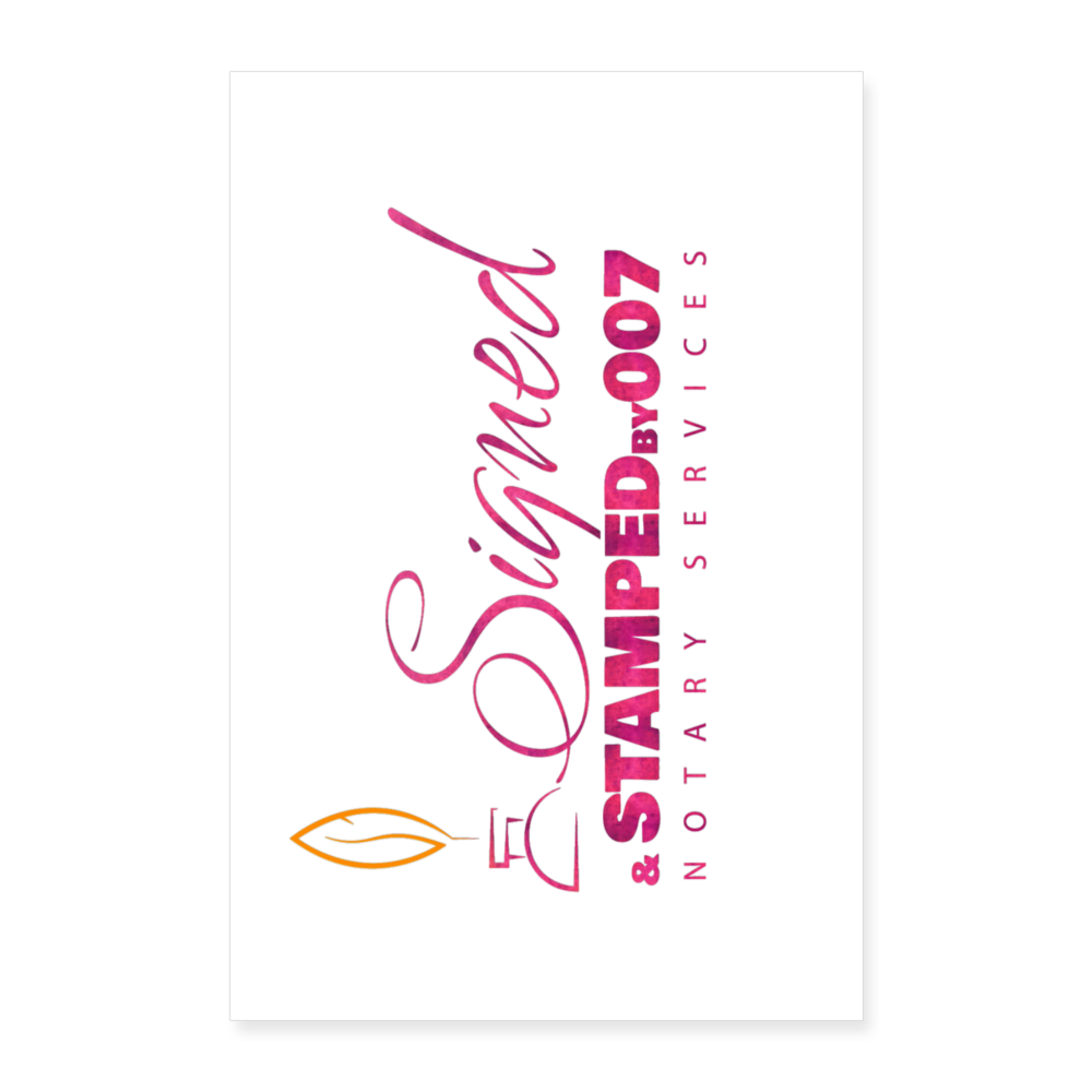Poster 8x12 - white