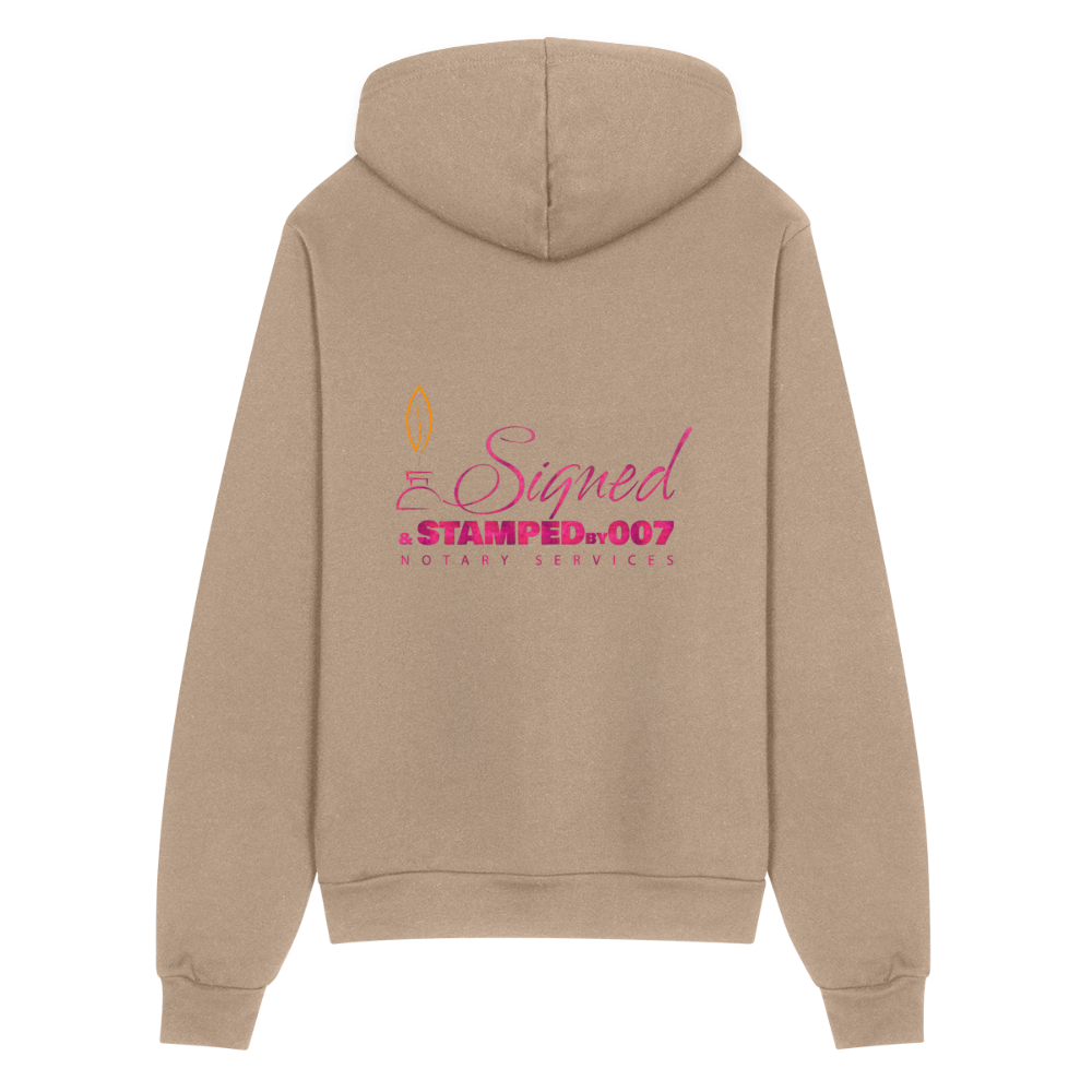 Pnk 2-Sided Bella + Canvas Unisex Full Zip Hoodie - tan