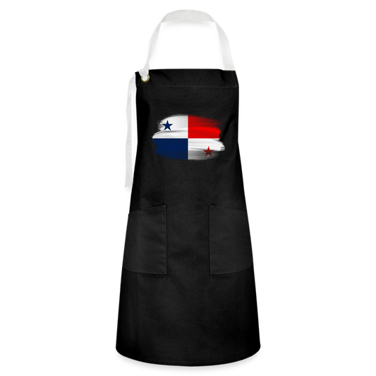 Panama Flag - Artisan Apron - black/white