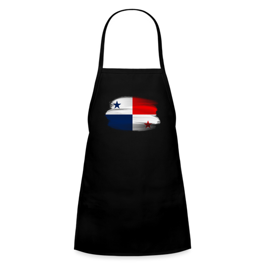 Panama Flag - Kids' Apron - black