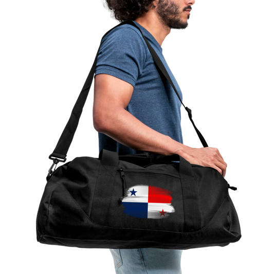 Panama Flag - Recycled Duffel Bag - black