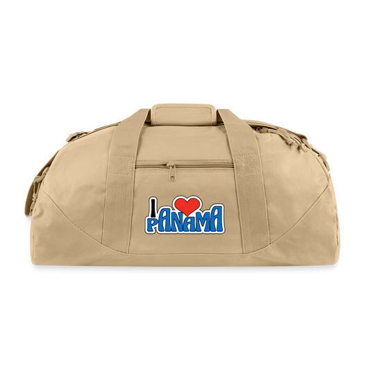 I Love Panama - Recycled Duffel Bag - beige