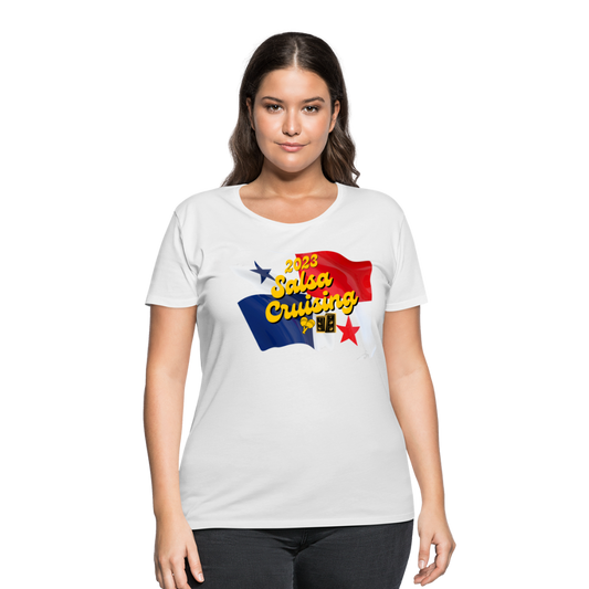 New! 2023 Salsa Cruising - Women’s Curvy T-Shirt - white